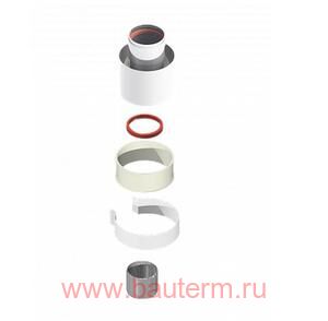 Адаптер вертикальный коаксиал d 60/100мм Baxi-Ariston-Vaillant-Viessmann VIVAT