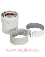 Адаптер вертикальный коаксиальный d 60/100 мм. Все котлы VIVAT