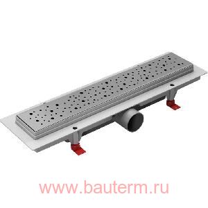 Душевой лоток 400мм DROPS глянец, боковой слив D50