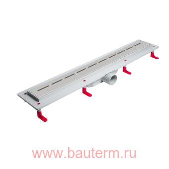 Душевой лоток 600мм BERLIN боковой слив D50 (решетка глянцевая) MIANO