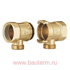 Два крайних элемента модульного коллектора с отводом 1 1/4" x 18 x DN32 GIACOMINI