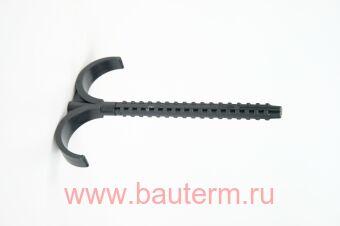 Двойной крюк с дюбелем для 2-х труб РЕХАУ