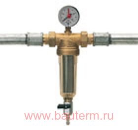 Фильтр промывной 1" с американкой и манометром, BONOMI