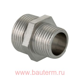 Фитинг из нержавеющей стали – ниппель переходной 3-4 х 1-2, VALTEC