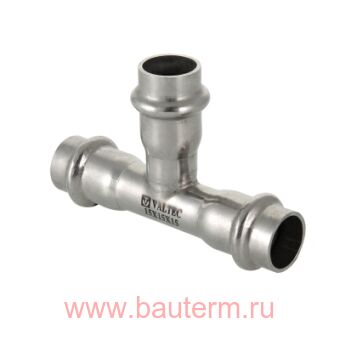 Фитинг из нержавеющей стали – пресс-тройник 22 x 18 x 22, VALTEC