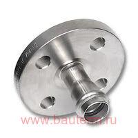 Фланец ВПр, PN 10/16, DN 40/42 mm нерж. сталь (VA-PF), Sanha