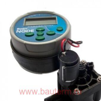 Hunter NODE-100-Valve-B - автономный контроллер, 1 зона с клапаном PGV-101-GB и фик. солен. 9 V