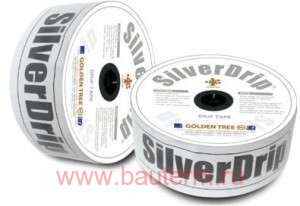 Капельная лента 6 mil /1 л.ч. шаг 15 см (бухта 2000 м) SILVER DRIP