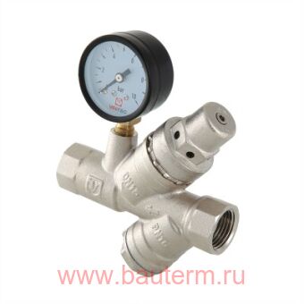 Клапан Подпиточный с фильтром и манометром 1/2", VALTEC