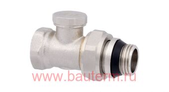 Клапан радиатора настроечный прямой с уплотнением ProFactor 1/2" (12/120)