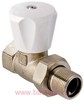 Клапан ручной для рад. прямой 1/2" (нар нар)