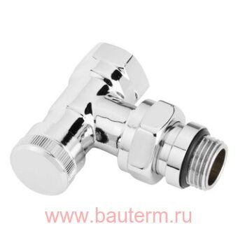Клапан запорно-присоединительный RLV-CX 1/2" угловой хром, Danfoss