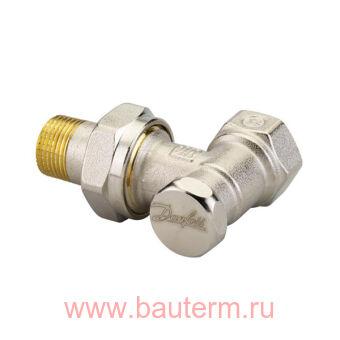 Клапан запорно-присоединительный RLV-S 1/2" угловой ник. (по запросу), Danfoss