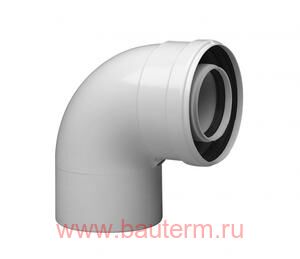 Коаксиальный отвод для конденс. котлов ППР 87°, Ду.110/160 мм BAXI