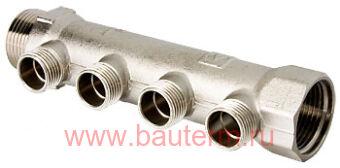 Коллектор 4 выхода 1"х1/2" наружная резьба VALTEC