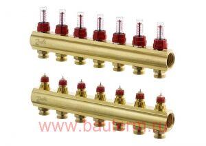 Коллектор FHF 7+7 с ротаметрами, Danfoss