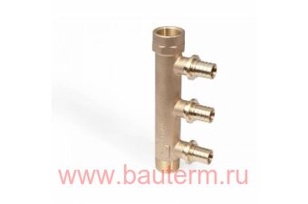 Коллектор распределительный бронза R/Rp 3/4х16 3 отвода REHAU