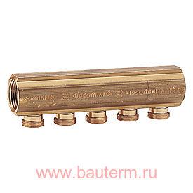 Коллектор с отводами с наружной резьбой 1" x 18 /6 БАЗА 18 ММ GIACOMINI