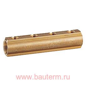 Коллектор с внутренней резьбой 1 1/4" x 3/4" /3 дист. 70 мм GIACOMINI