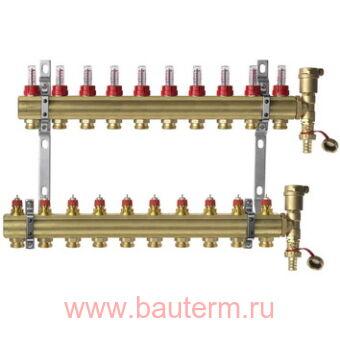 Комплект коллекторов FHF 10+10 c расходомерами, Danfoss