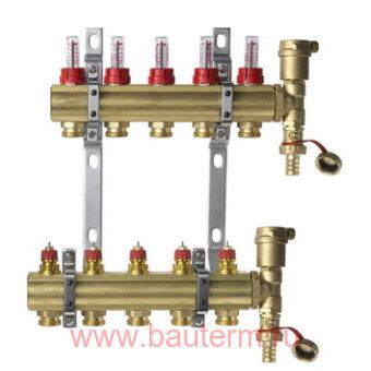 Комплект коллекторов FHF 5+5 c расходомерами, Danfoss