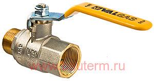 Кран газовый шаровый вн-нар 3/4" (флажковая ручка), VALTEC