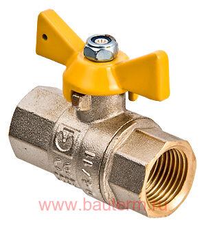 Кран газовый шаровый вн-вн 3/4" (бабочка), VALTEC