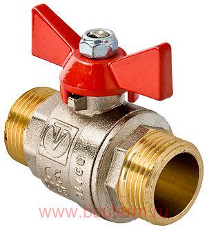 Кран шаровый нар-нар 3/4"(бабочка), VALTEC