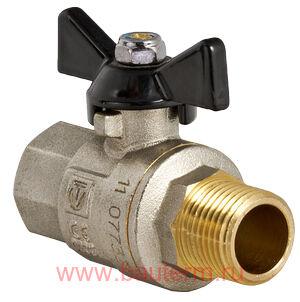 Кран шаровый PERFECT вн-нар 1/2" (бабочка), VALTEC