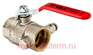 Кран шаровый с дренажом и воздухоотводчиком вн-вн 1/2" (флажковая ручка), VALTEC