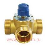 Трёхходовой латунный вентиль 1 1/2" VDM3 3000Е, kv=41 м3/ч, MUT