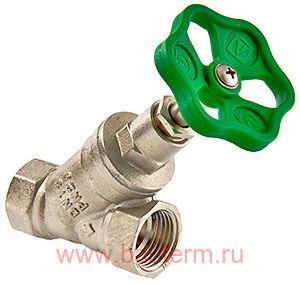 Вентиль прямоточный никель 1/2", VALTEC