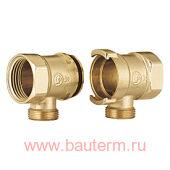 Два крайних элемента модульного коллектора с отводом 1" x 3/4"E x DN32