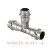 Фитинг из нержавеющей стали – пресс-тройник 35 x 22 x 35, VALTEC