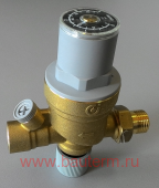 Автоматическая установка подпитки anti-carbon 1/2" с отверстием под манометр, CALEFFI