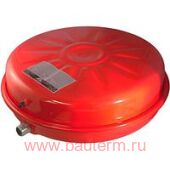 Бак мембранный OЕМ-PRO 12л плоский круглыйd=387 мм, h=140 мм, 3 Бара, 3/4", -10 +90С