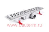 Душевой лоток 800мм HARMONY глянец, боковой слив D50