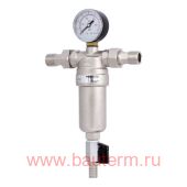 Фильтр промывной с манометром для холодной воды ProFactor 3/4" (1/20)