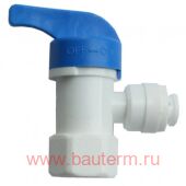 Фитинг кран угловой РВ1/4"х1/4", ITA