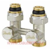 Клапан запорно-присоединительный Н-образный RLV-KS 1/2"х3/4" прямой ник, Danfoss