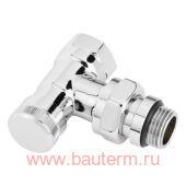 Клапан запорно-присоединительный RLV-CX 1/2" угловой хром, Danfoss
