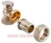 Клапан запорный для радиаторов угловой 1/2" настроечный