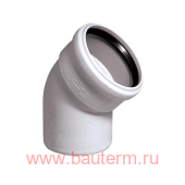 Колено - отвод 110/15 бесшумная канализация SKВ OSTENDORF