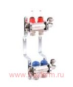 Коллектор 2 выхода евроконус 3/4" с вентильными вставками FRAENKISCHE #