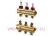 Коллектор FHF 3+3 с ротаметрами, Danfoss