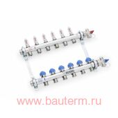 Коллектор HКV-D 09 V2A нерж с ротаметрами для теплых полов REHAU (ст.арт 208091-002)