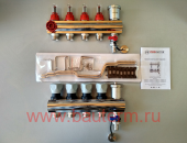 Коллекторный блок с расходомерами в сборе ProFactor 1" х 3/4"ш (4) (1/4)