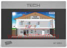 Комнатный терморегулятор со связью rs ST-280 TECH