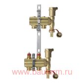 Комплект коллекторов FHF 2+2 без расходомеров, Danfoss