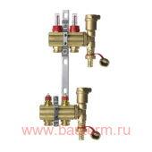 Комплект коллекторов FHF 2+2 c расходомерами, Danfoss